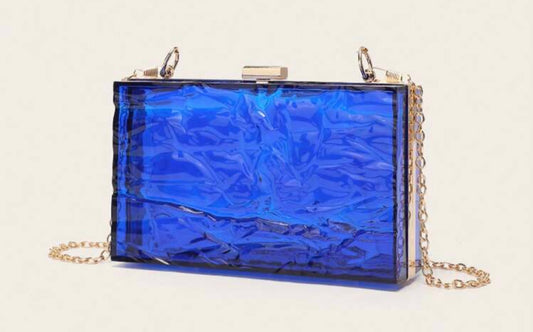 Blue Glass Clutch