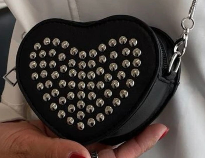 Stud Mini Heart Purse